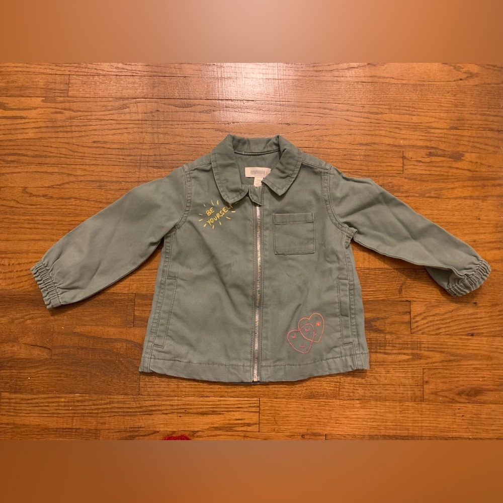 Gymboree baby olive green jacket size 18-24 months